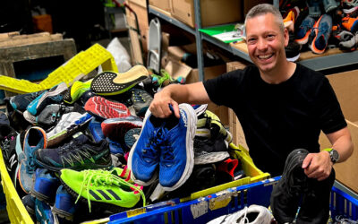 Partnership with award winning campaign JogOn to recycle unwanted running shoes